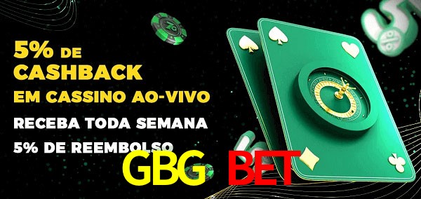 Promoções do cassino ao Vivo GBG BET